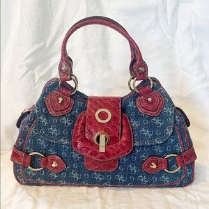 Guess Bag with Red Leather Trim